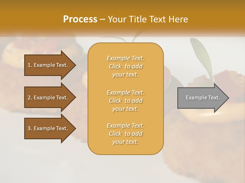 A White Plate Topped With Mini Cakes Covered In Toppings PowerPoint Template