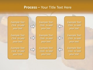 A White Plate Topped With Mini Cakes Covered In Toppings PowerPoint Template