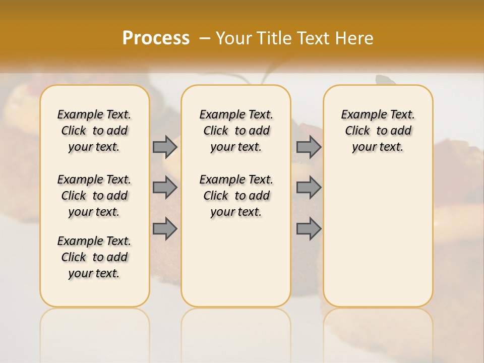 A White Plate Topped With Mini Cakes Covered In Toppings PowerPoint Template