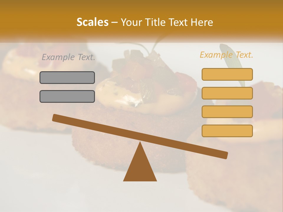 A White Plate Topped With Mini Cakes Covered In Toppings PowerPoint Template