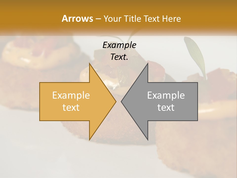 A White Plate Topped With Mini Cakes Covered In Toppings PowerPoint Template