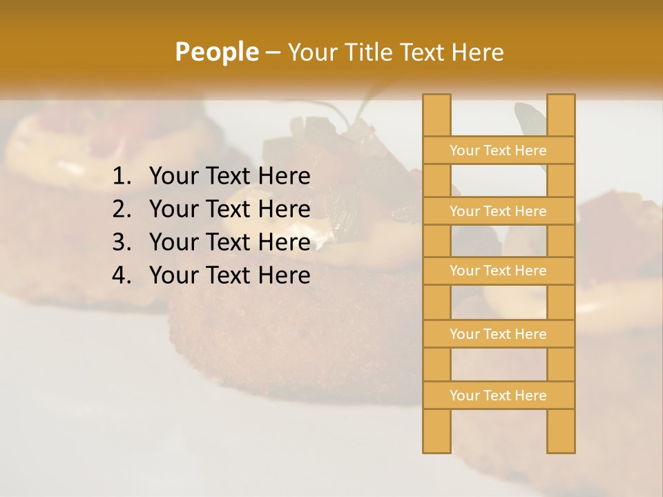 A White Plate Topped With Mini Cakes Covered In Toppings PowerPoint Template