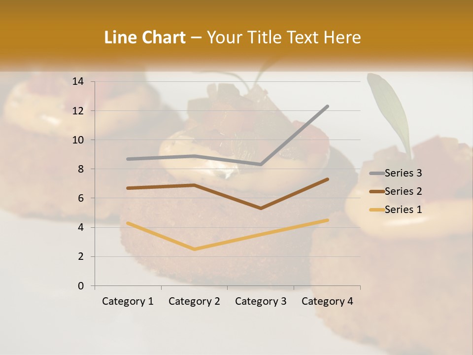 A White Plate Topped With Mini Cakes Covered In Toppings PowerPoint Template