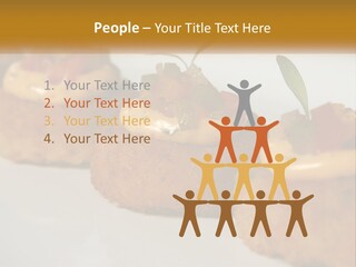 A White Plate Topped With Mini Cakes Covered In Toppings PowerPoint Template