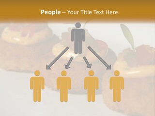 A White Plate Topped With Mini Cakes Covered In Toppings PowerPoint Template