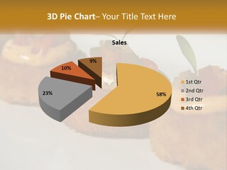 A White Plate Topped With Mini Cakes Covered In Toppings PowerPoint Template