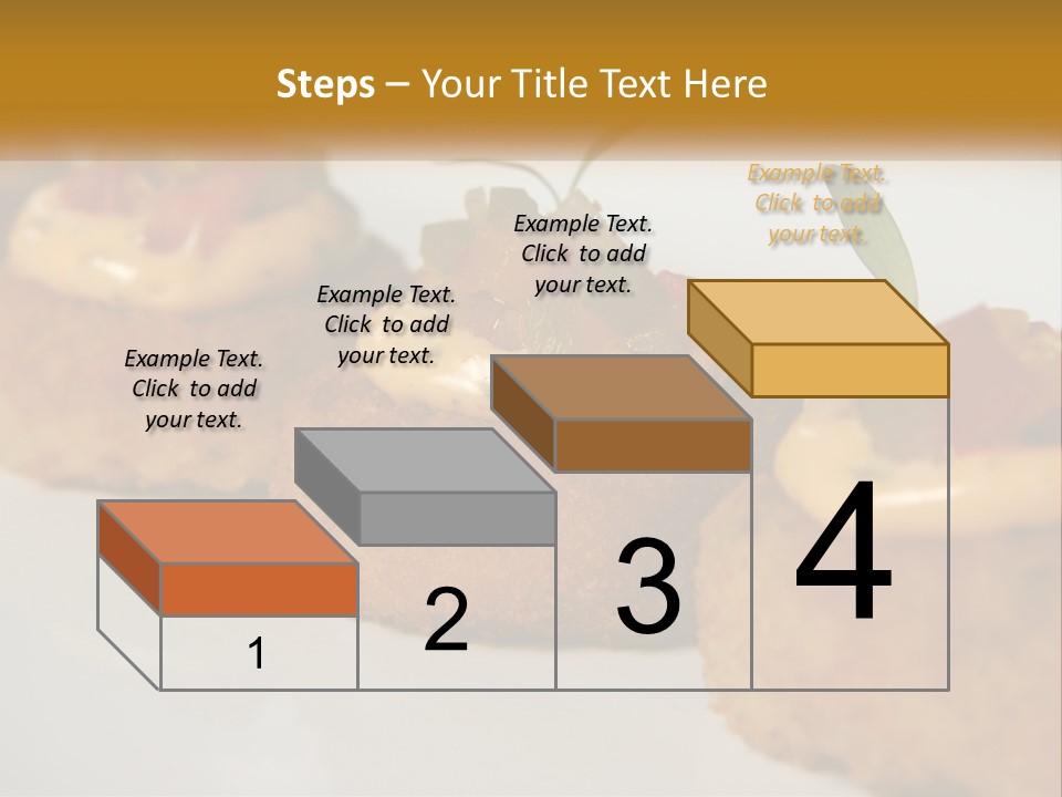 A White Plate Topped With Mini Cakes Covered In Toppings PowerPoint Template