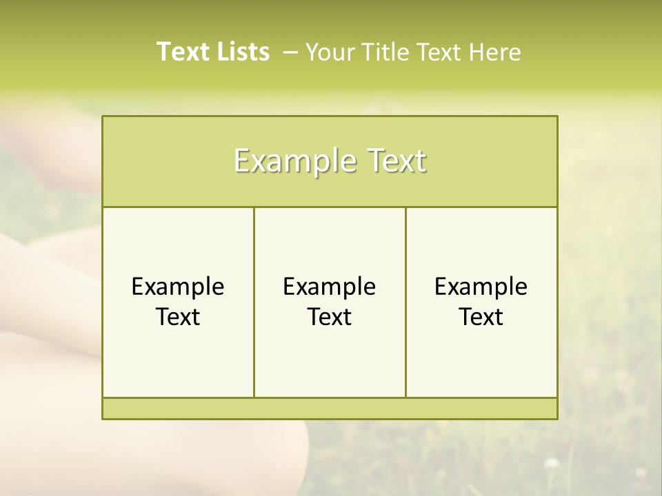 A Woman Is Sitting In The Grass Doing Yoga PowerPoint Template