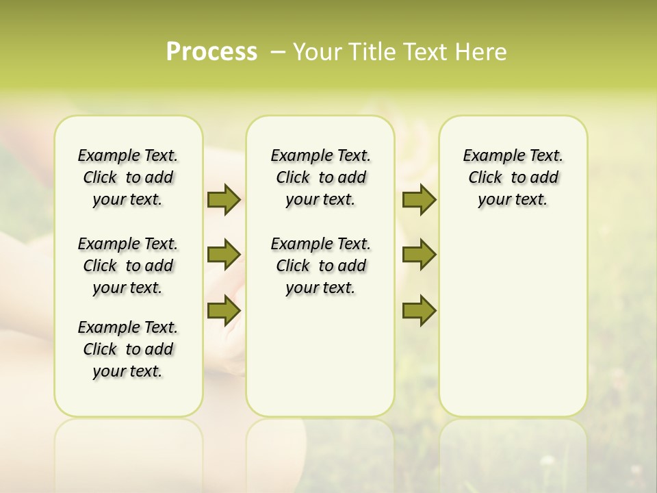 A Woman Is Sitting In The Grass Doing Yoga PowerPoint Template