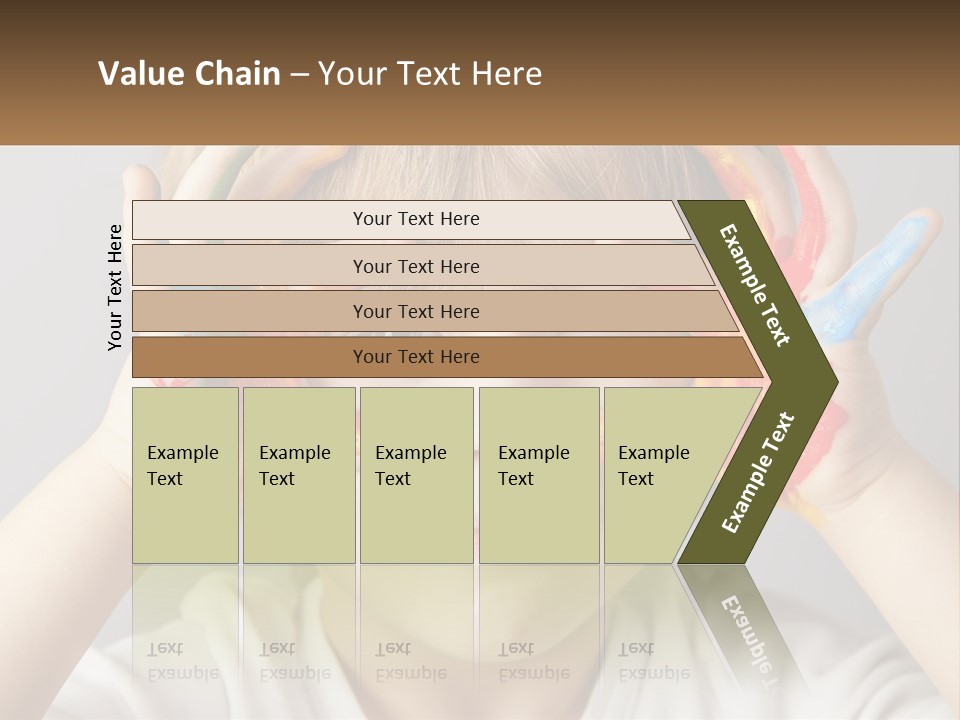 A Young Boy Holding His Hands Up To His Eyes PowerPoint Template