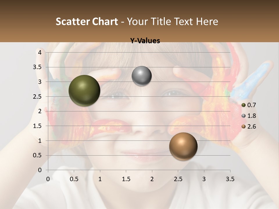 A Young Boy Holding His Hands Up To His Eyes PowerPoint Template