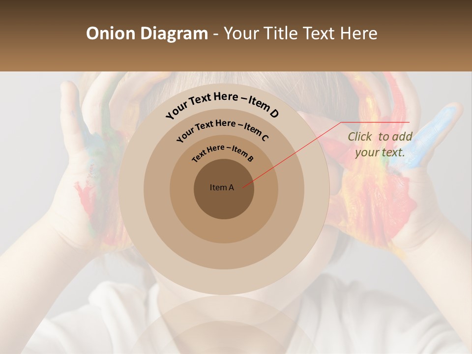 A Young Boy Holding His Hands Up To His Eyes PowerPoint Template