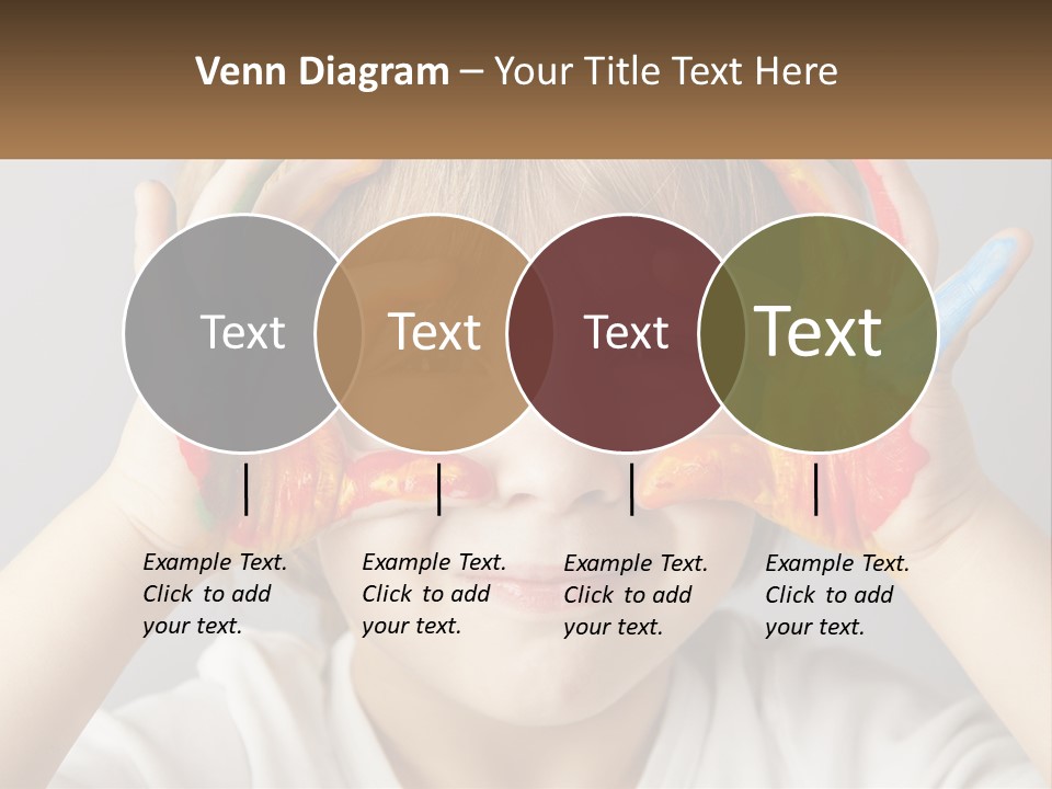 A Young Boy Holding His Hands Up To His Eyes PowerPoint Template