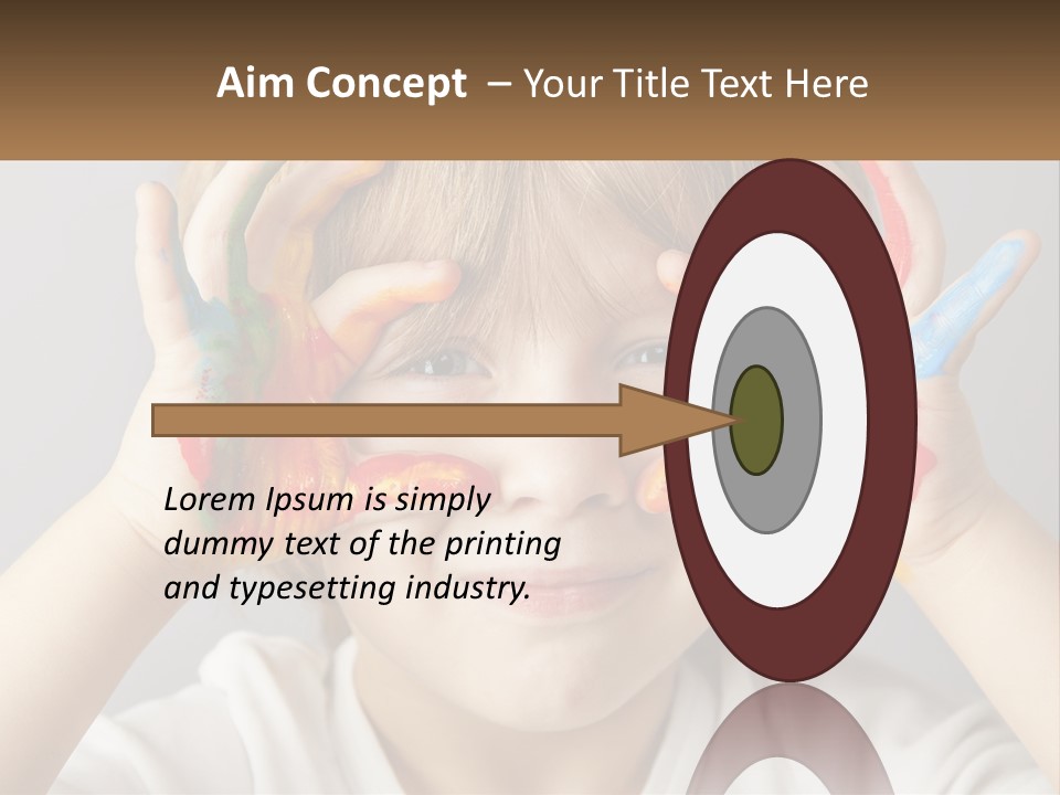 A Young Boy Holding His Hands Up To His Eyes PowerPoint Template