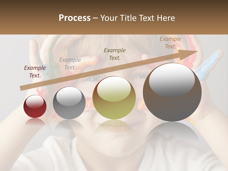 A Young Boy Holding His Hands Up To His Eyes PowerPoint Template