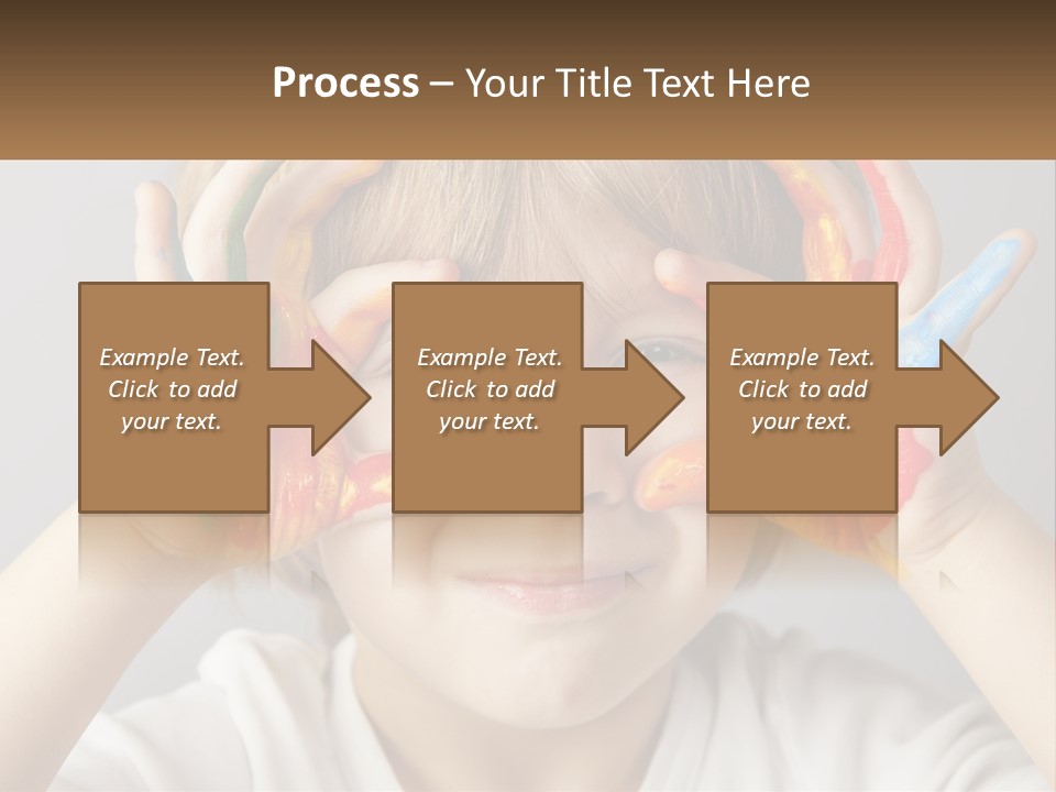 A Young Boy Holding His Hands Up To His Eyes PowerPoint Template