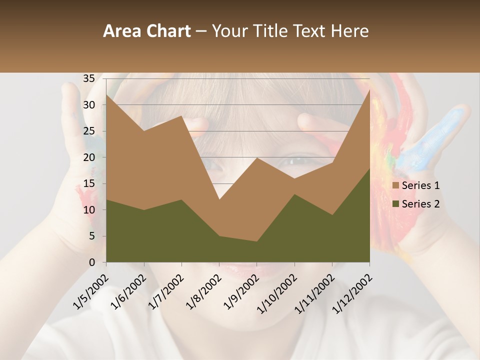 A Young Boy Holding His Hands Up To His Eyes PowerPoint Template