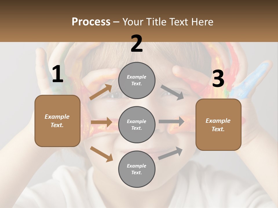 A Young Boy Holding His Hands Up To His Eyes PowerPoint Template