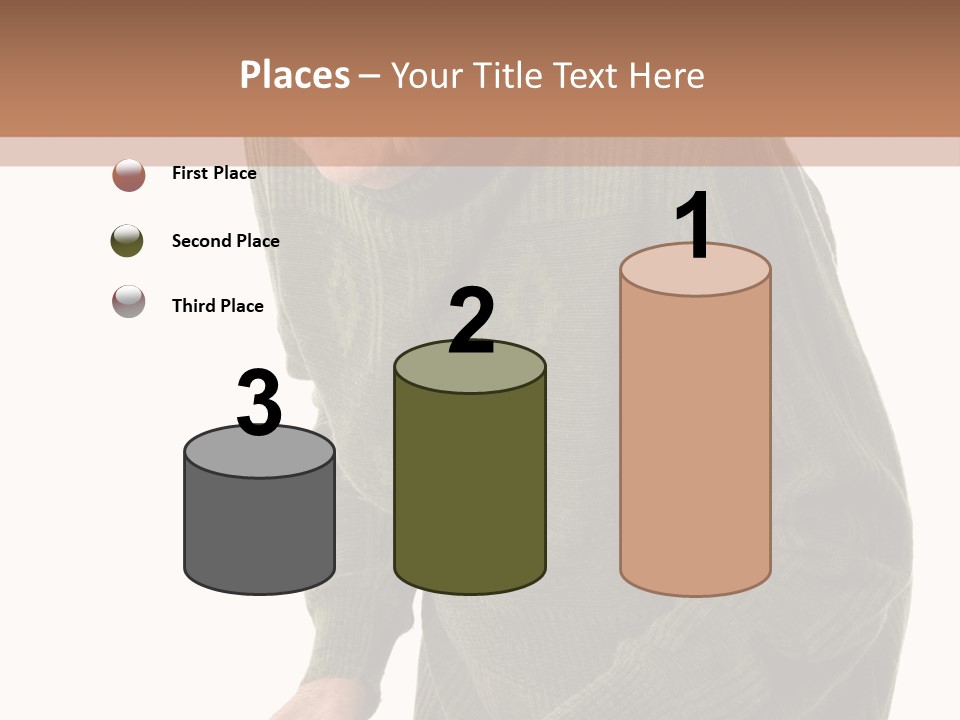 An Elderly Woman With A Cane Powerpoint Template PowerPoint Template