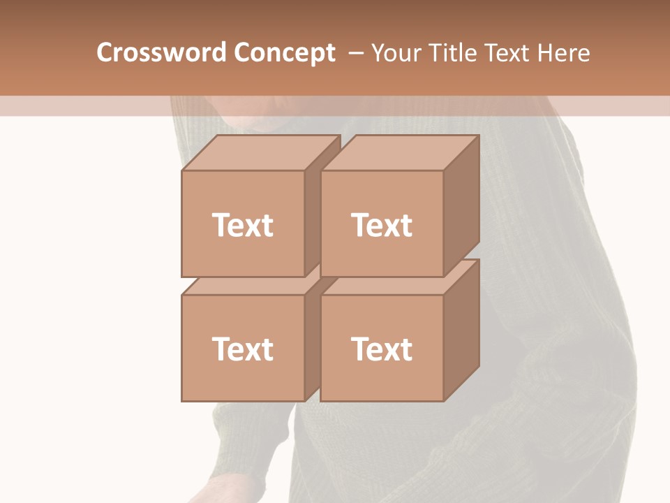 An Elderly Woman With A Cane Powerpoint Template PowerPoint Template