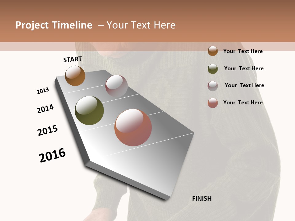 An Elderly Woman With A Cane Powerpoint Template PowerPoint Template