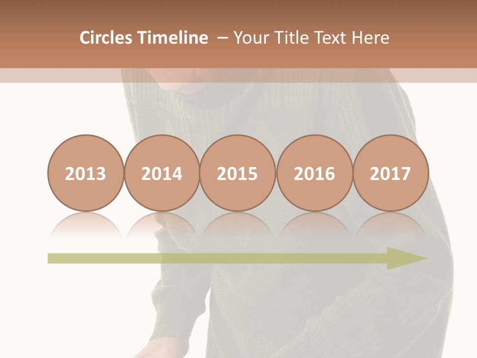 An Elderly Woman With A Cane Powerpoint Template PowerPoint Template