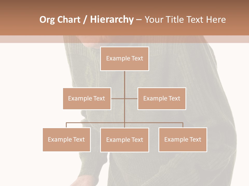 An Elderly Woman With A Cane Powerpoint Template PowerPoint Template