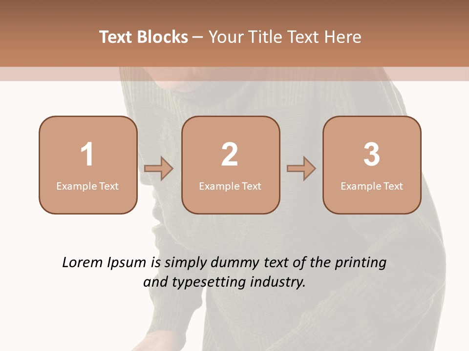 An Elderly Woman With A Cane Powerpoint Template PowerPoint Template