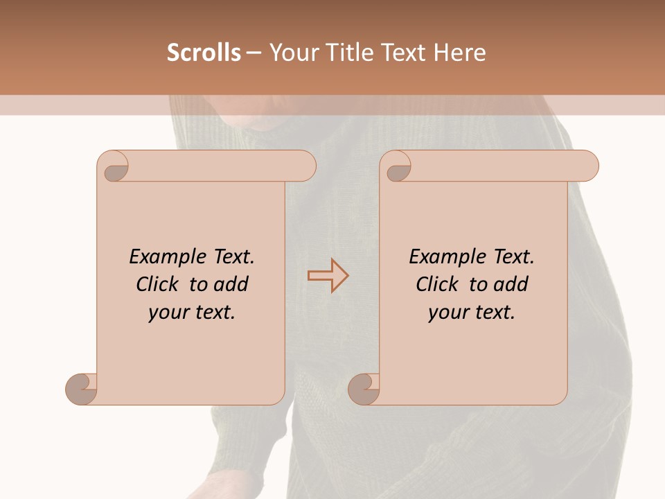 An Elderly Woman With A Cane Powerpoint Template PowerPoint Template