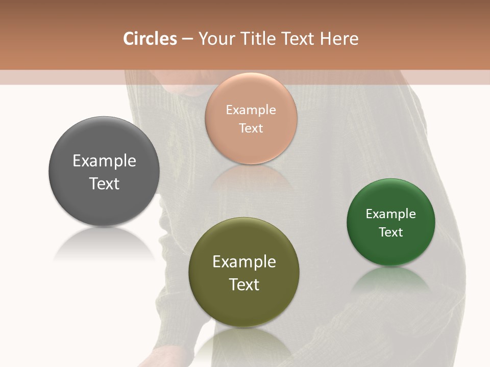 An Elderly Woman With A Cane Powerpoint Template PowerPoint Template