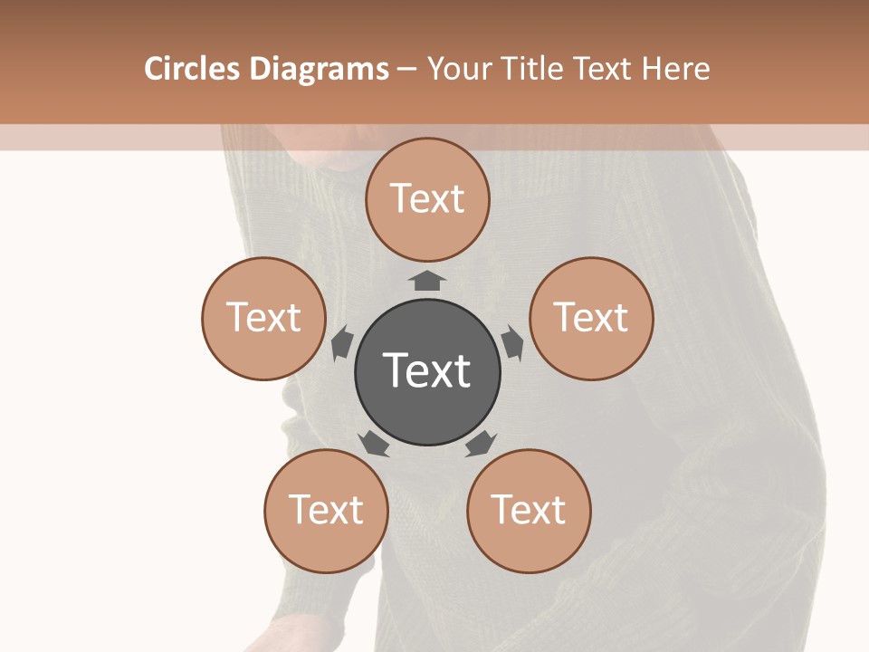 An Elderly Woman With A Cane Powerpoint Template PowerPoint Template