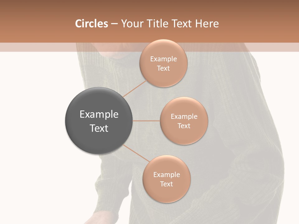 An Elderly Woman With A Cane Powerpoint Template PowerPoint Template