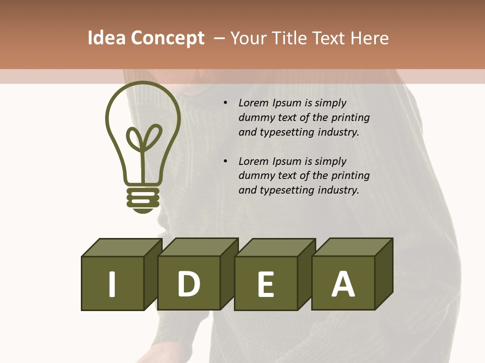 An Elderly Woman With A Cane Powerpoint Template PowerPoint Template