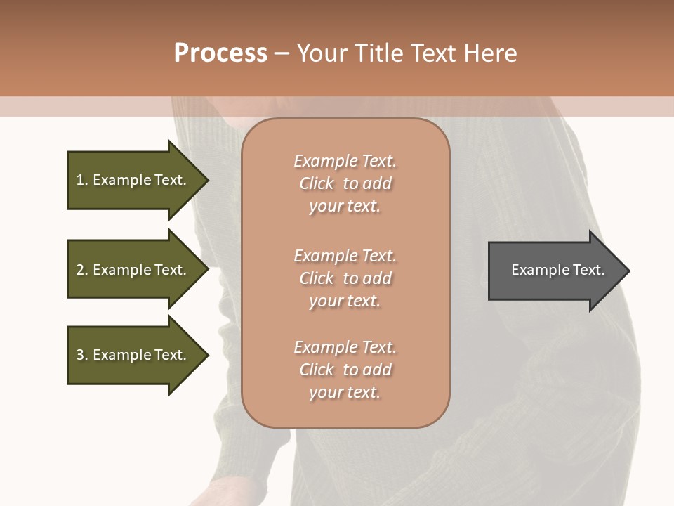 An Elderly Woman With A Cane Powerpoint Template PowerPoint Template