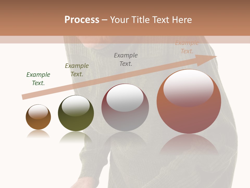 An Elderly Woman With A Cane Powerpoint Template PowerPoint Template