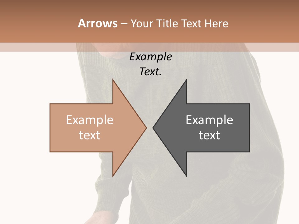 An Elderly Woman With A Cane Powerpoint Template PowerPoint Template