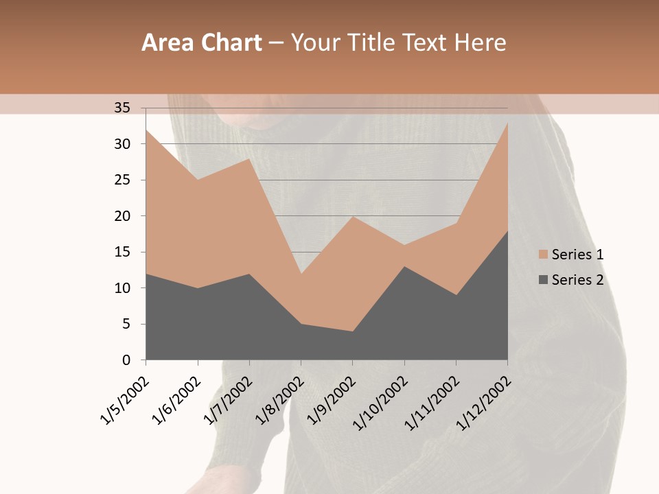 An Elderly Woman With A Cane Powerpoint Template PowerPoint Template