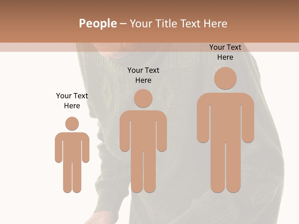 An Elderly Woman With A Cane Powerpoint Template PowerPoint Template