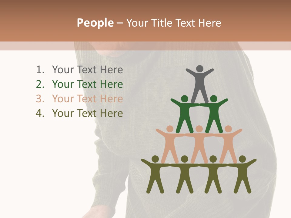 An Elderly Woman With A Cane Powerpoint Template PowerPoint Template