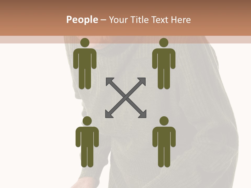 An Elderly Woman With A Cane Powerpoint Template PowerPoint Template