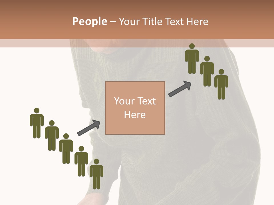 An Elderly Woman With A Cane Powerpoint Template PowerPoint Template