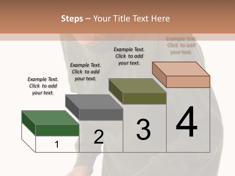 An Elderly Woman With A Cane Powerpoint Template PowerPoint Template