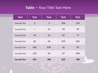 A Purple Christmas Ornament With Two Candles On A Purple Background PowerPoint Template