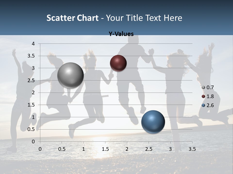 A Group Of People Jumping Into The Air PowerPoint Template