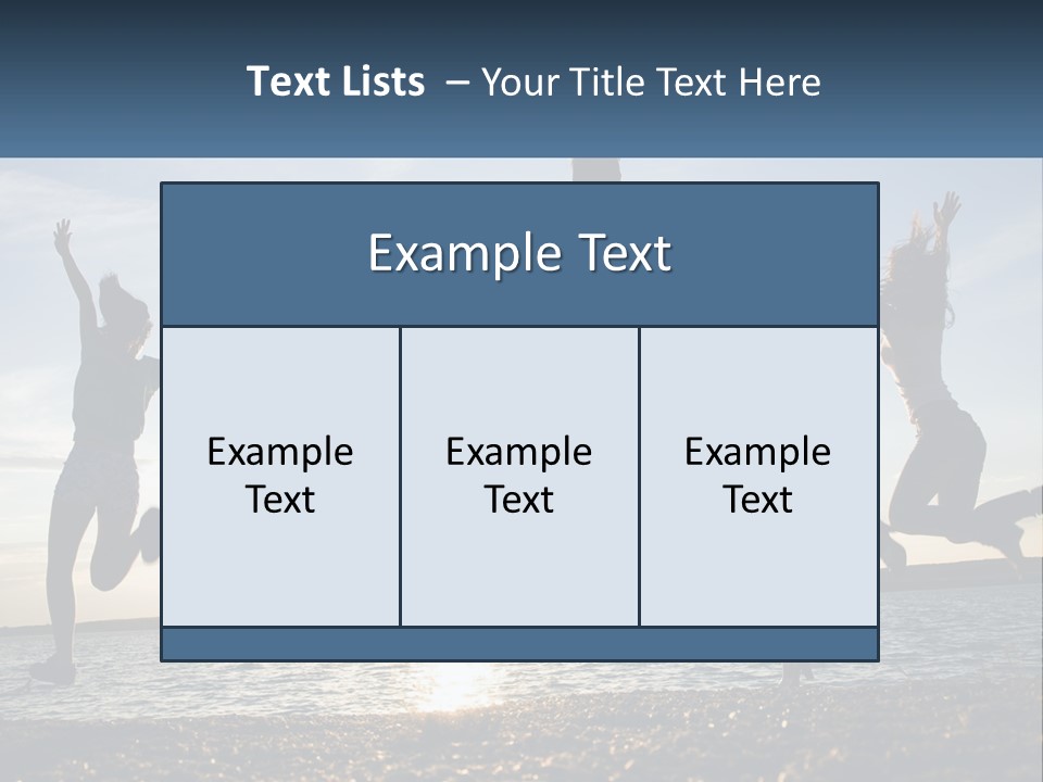A Group Of People Jumping Into The Air PowerPoint Template