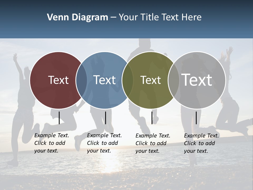 A Group Of People Jumping Into The Air PowerPoint Template