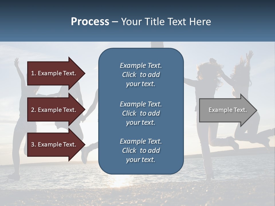 A Group Of People Jumping Into The Air PowerPoint Template