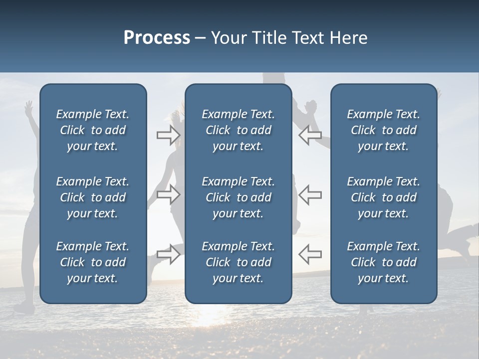 A Group Of People Jumping Into The Air PowerPoint Template