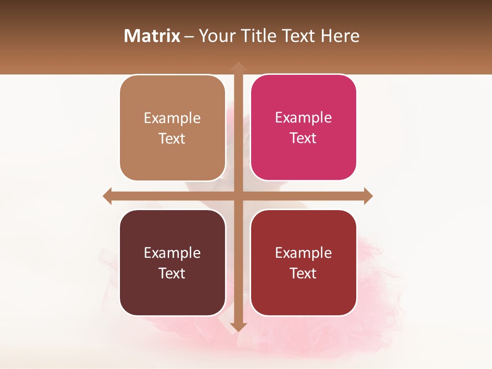 A Baby In A Pink Tutu Is Sitting On A White Surface PowerPoint Template