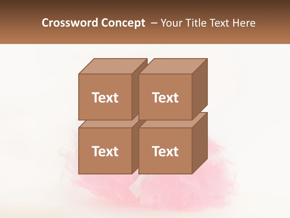 A Baby In A Pink Tutu Is Sitting On A White Surface PowerPoint Template